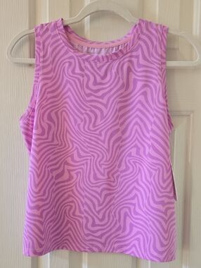 XERSION BRAND GIRL'S PLUS PURPLE AND PINK SUMMER TANK TOP SIZE LARGE 14.5/16.5P